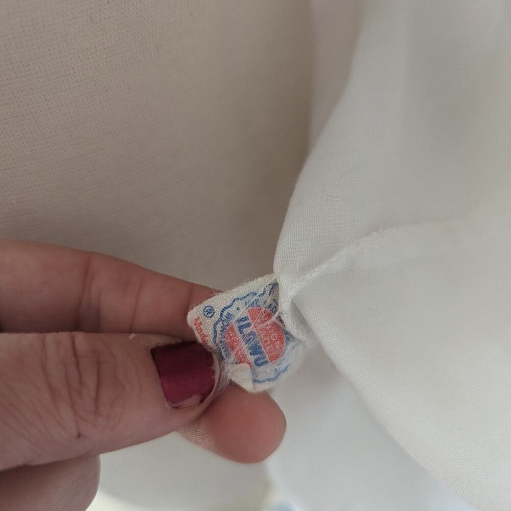 Women's Vintage Adelaar 12 White Lace Button Down Blouse USA MADE SPOT - Picture 2 of 10